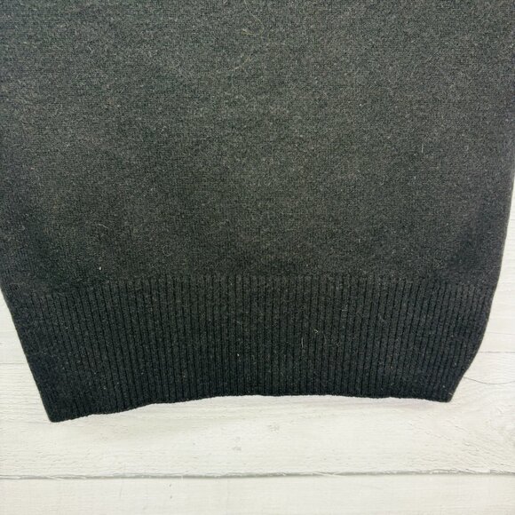 Vince Black Wool Cashmere Rolled Boat Neck Knit Sweater Womens Size XS - Picture 7 of 14